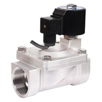 Hign качество 12v месинг 304 неръждаема стомана електромагнитен клапан вода за фонтан